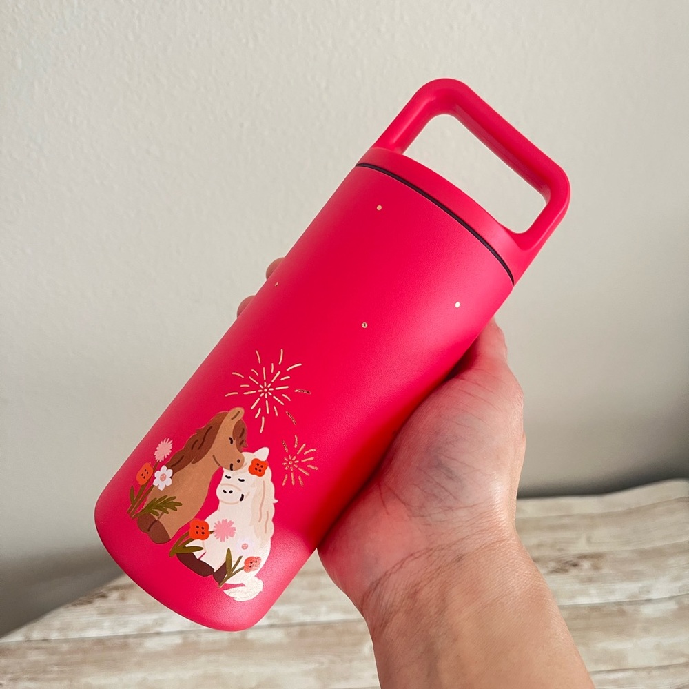 NWT Starbucks 2026 Year of the Horse Red Stainless Steel Tumbler🌸